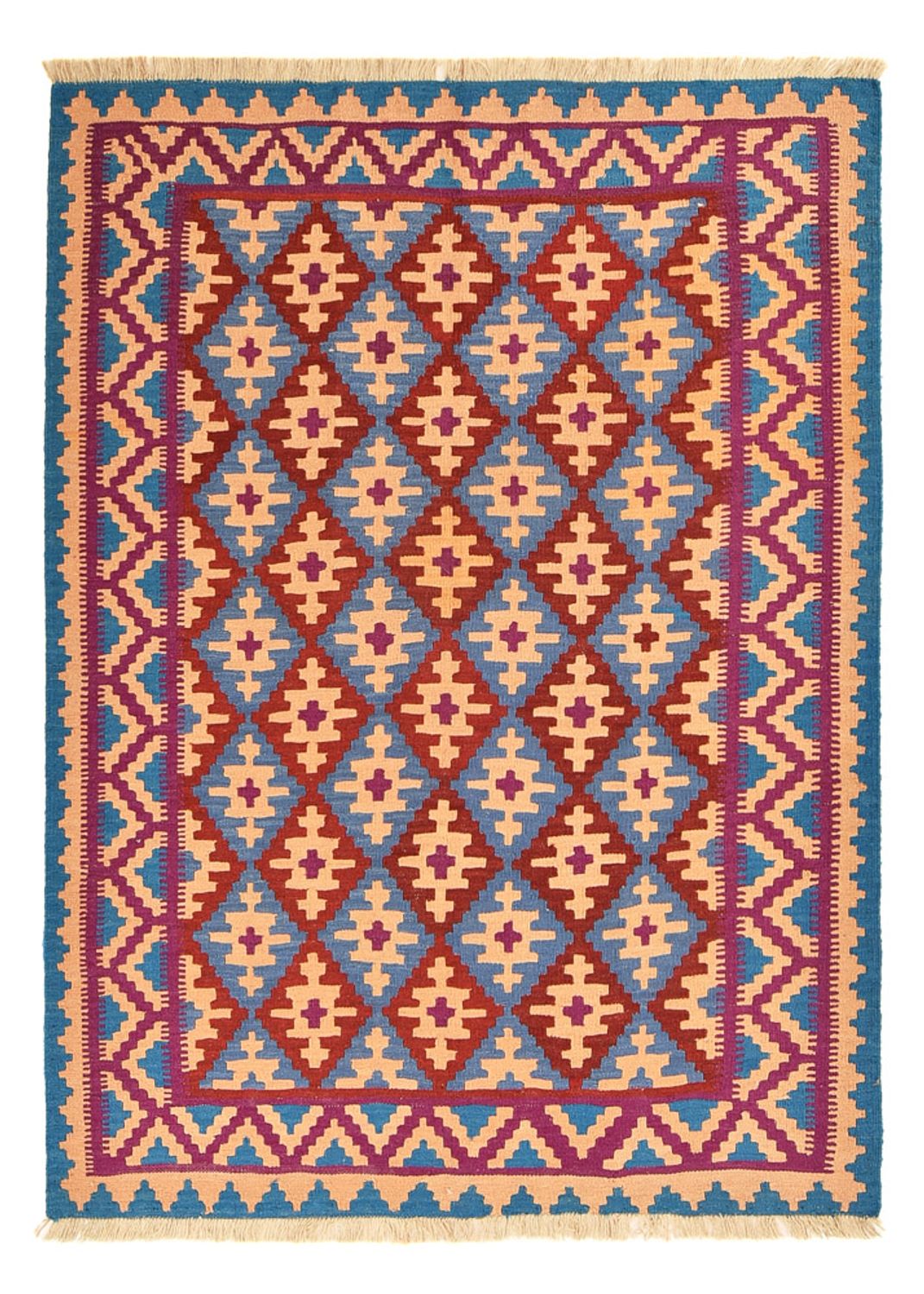 Tapis Kelim - Oriental - 199 x 151 cm - multicolore