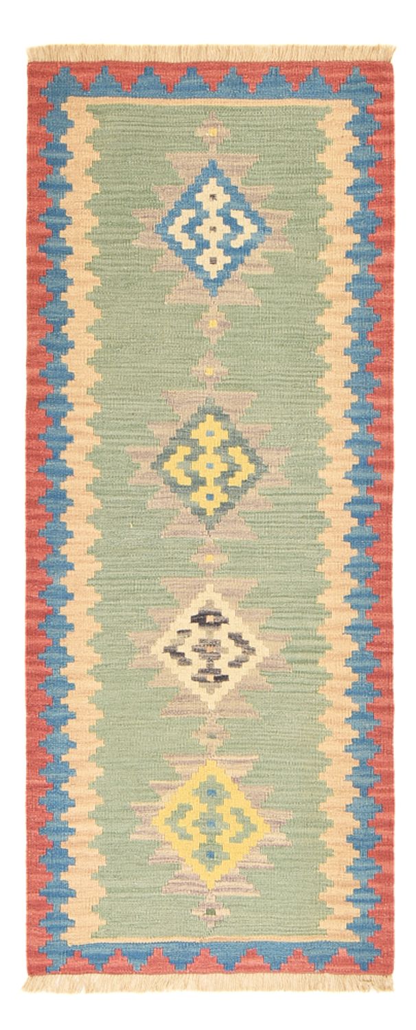 Tapis de couloir Tapis Kelim - Oriental - 204 x 84 cm - multicolore