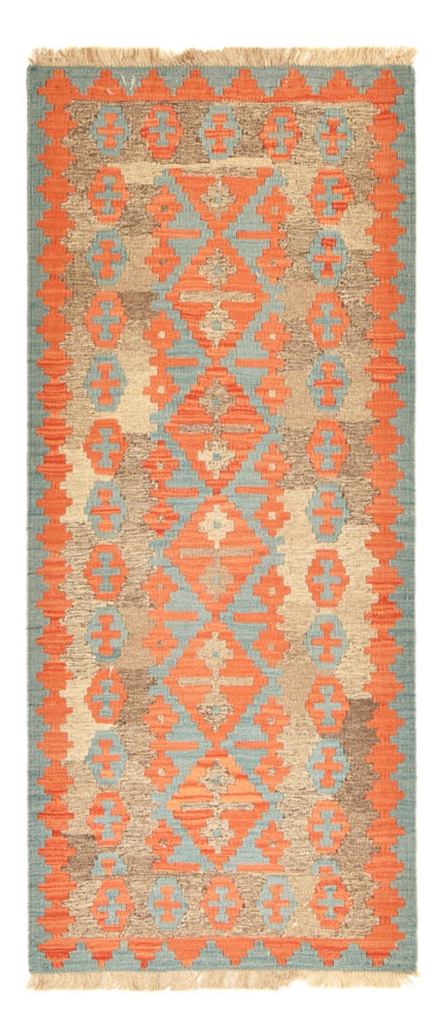 Tapis de couloir Tapis Kelim - Oriental - 196 x 84 cm - multicolore