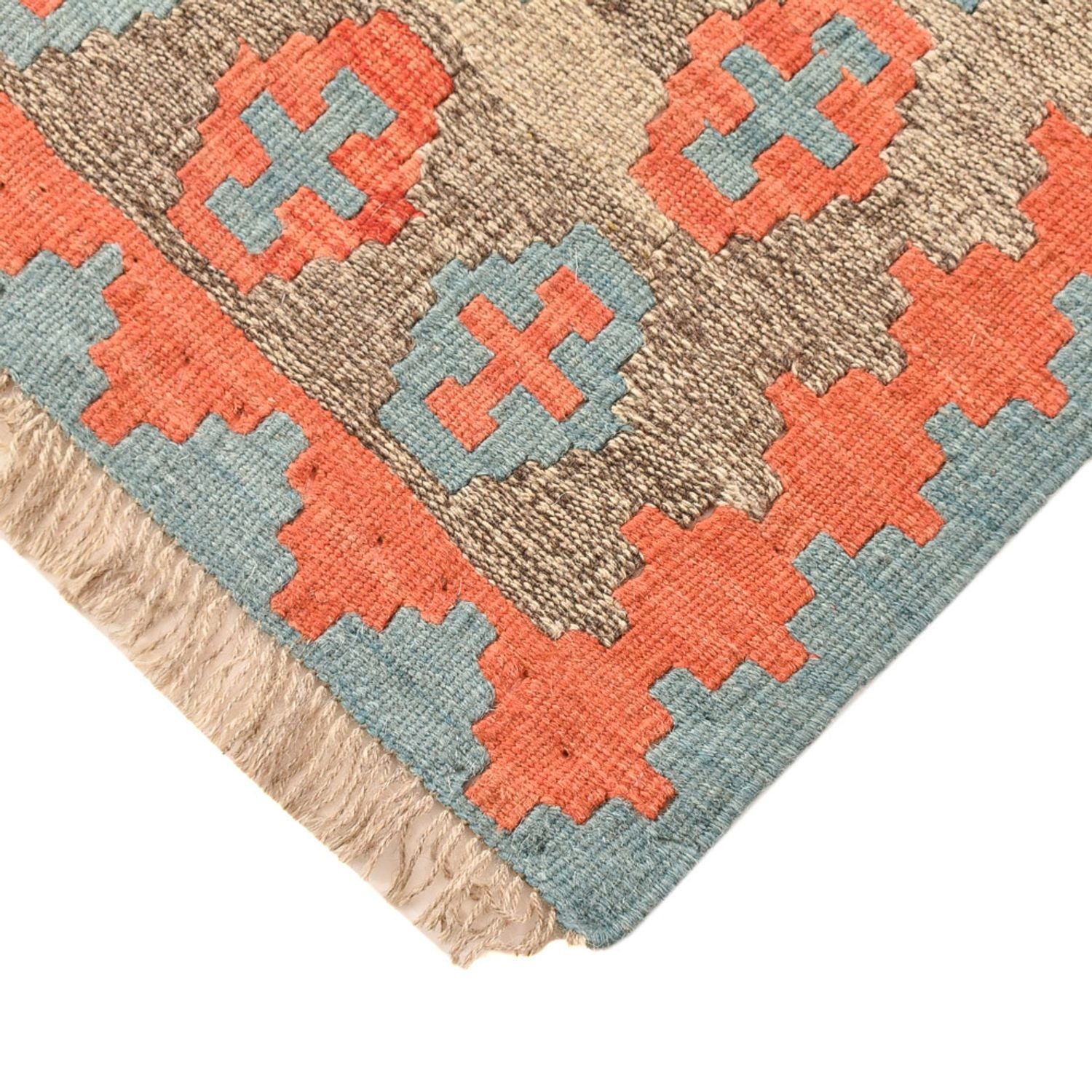 Tapis de couloir Tapis Kelim - Oriental - 196 x 84 cm - multicolore