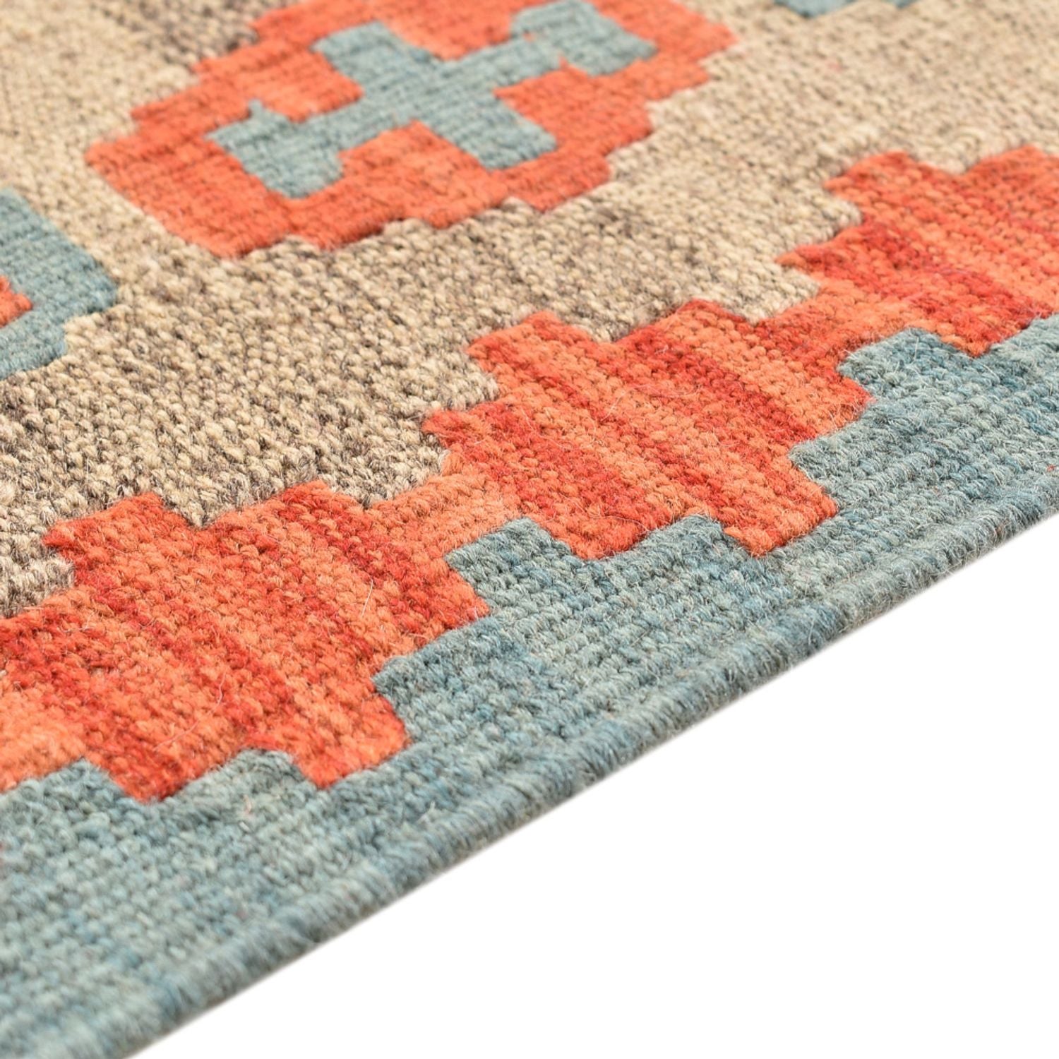 Tapis de couloir Tapis Kelim - Oriental - 196 x 84 cm - multicolore