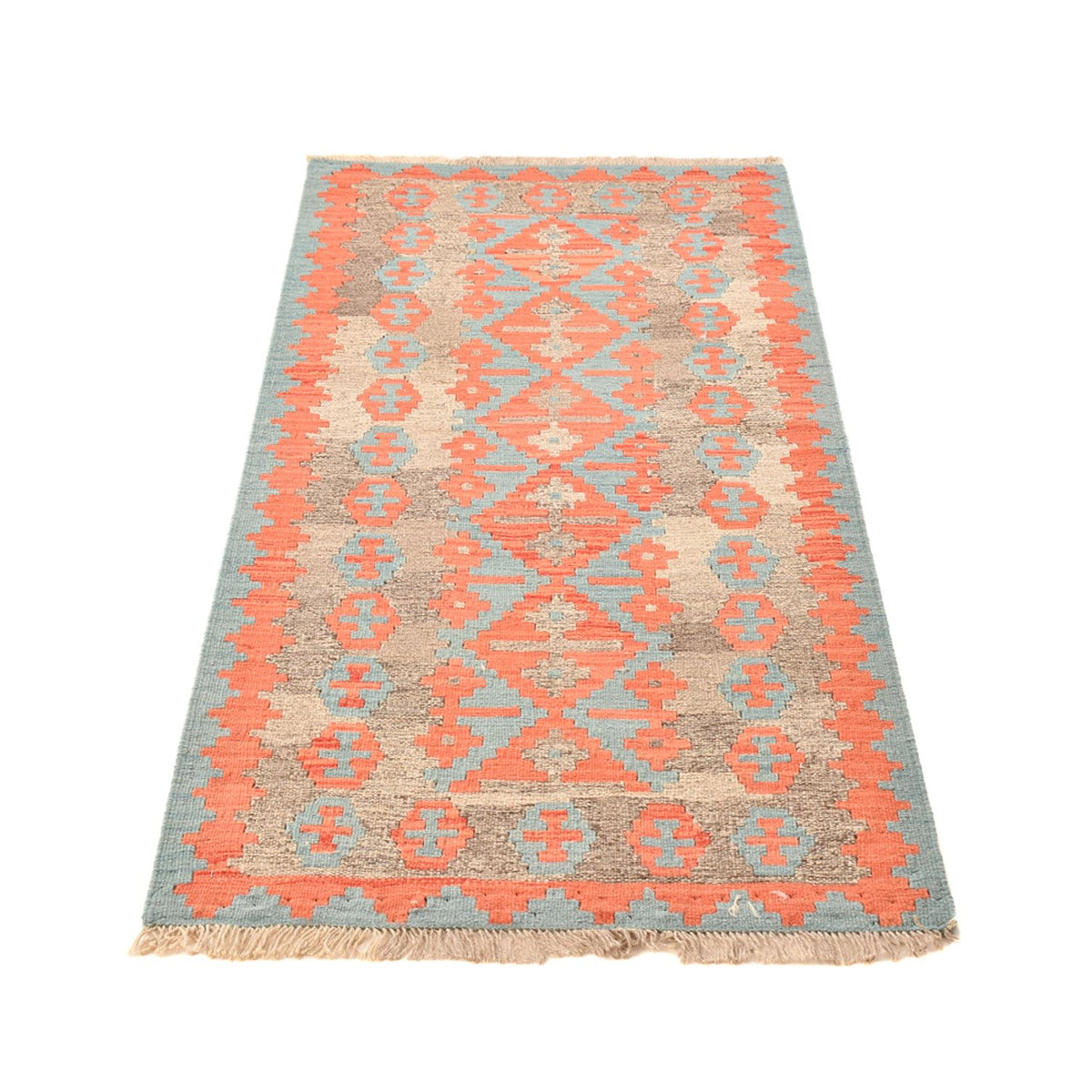 Tapis de couloir Tapis Kelim - Oriental - 196 x 84 cm - multicolore