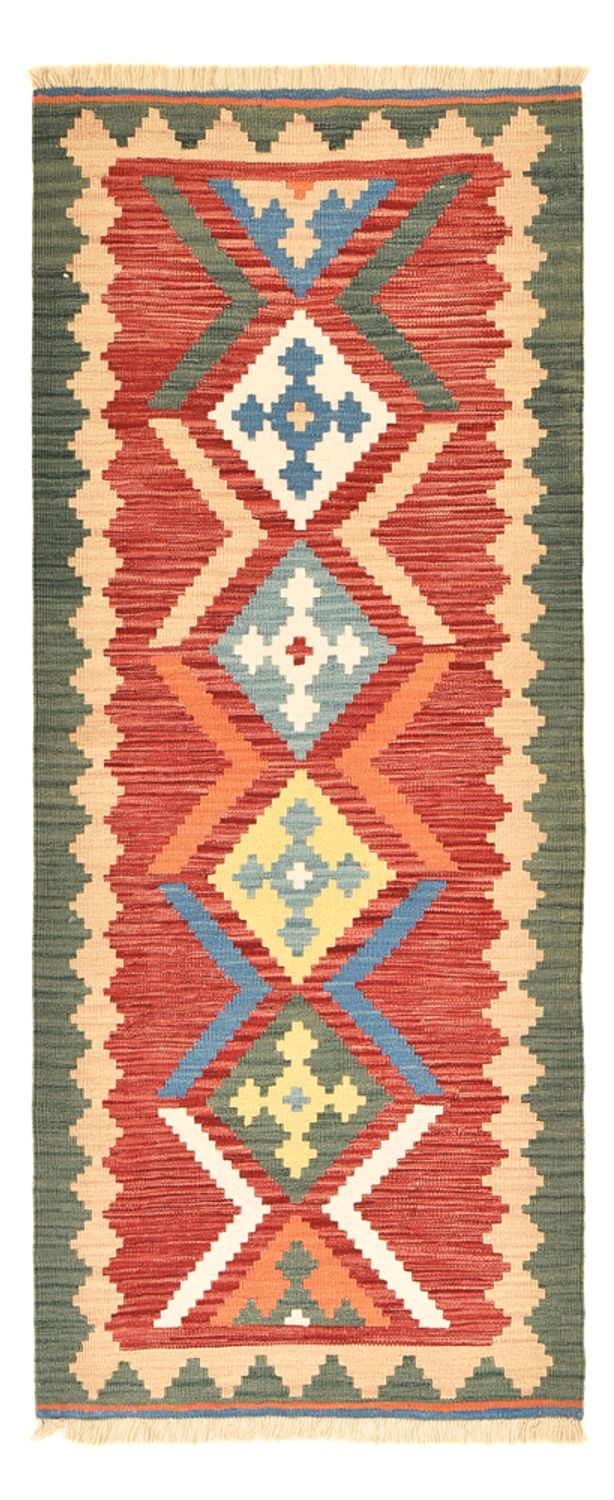 Tapis de couloir Tapis Kelim - Oriental - 213 x 84 cm - multicolore