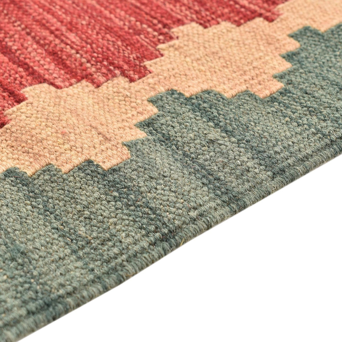 Tapis de couloir Tapis Kelim - Oriental - 213 x 84 cm - multicolore