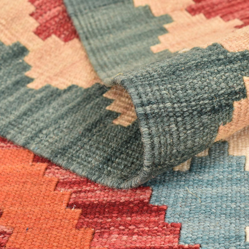 Tapis de couloir Tapis Kelim - Oriental - 213 x 84 cm - multicolore