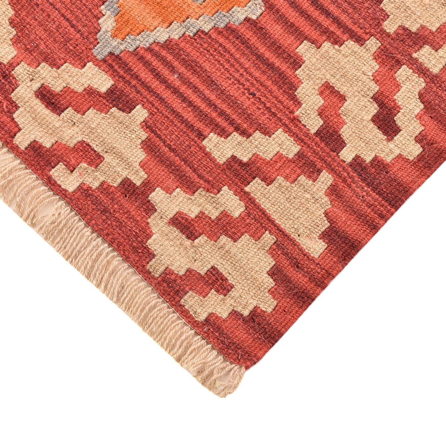 Tapis de couloir Tapis Kelim - Oriental - 200 x 86 cm - multicolore