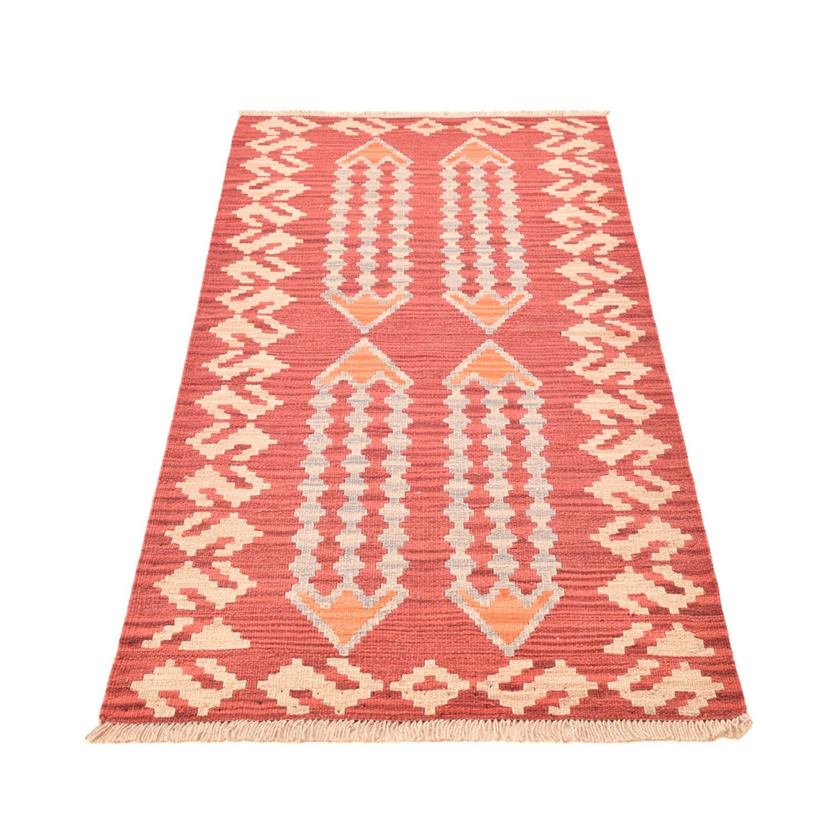 Tapis de couloir Tapis Kelim - Oriental - 200 x 86 cm - multicolore
