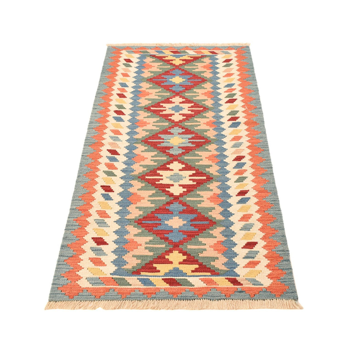 Tapis de couloir Tapis Kelim - Oriental - 200 x 80 cm - multicolore