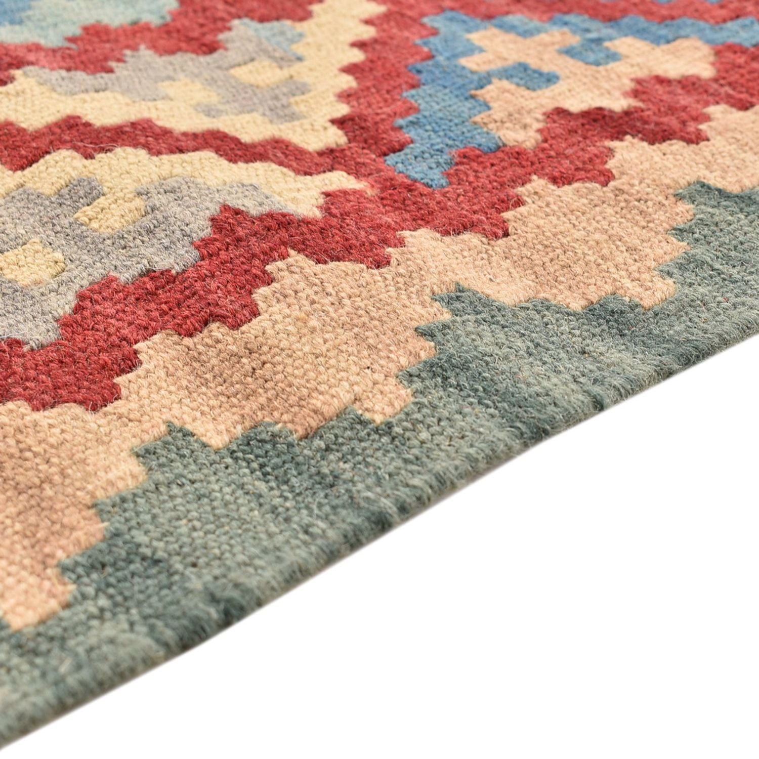 Tapis de couloir Tapis Kelim - Oriental - 194 x 84 cm - multicolore