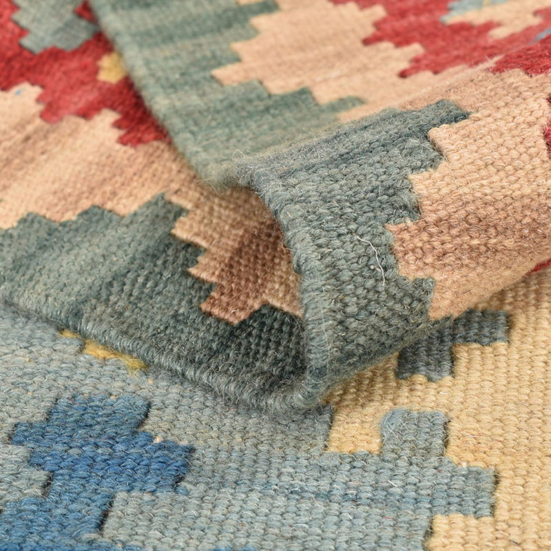 Tapis de couloir Tapis Kelim - Oriental - 194 x 84 cm - multicolore