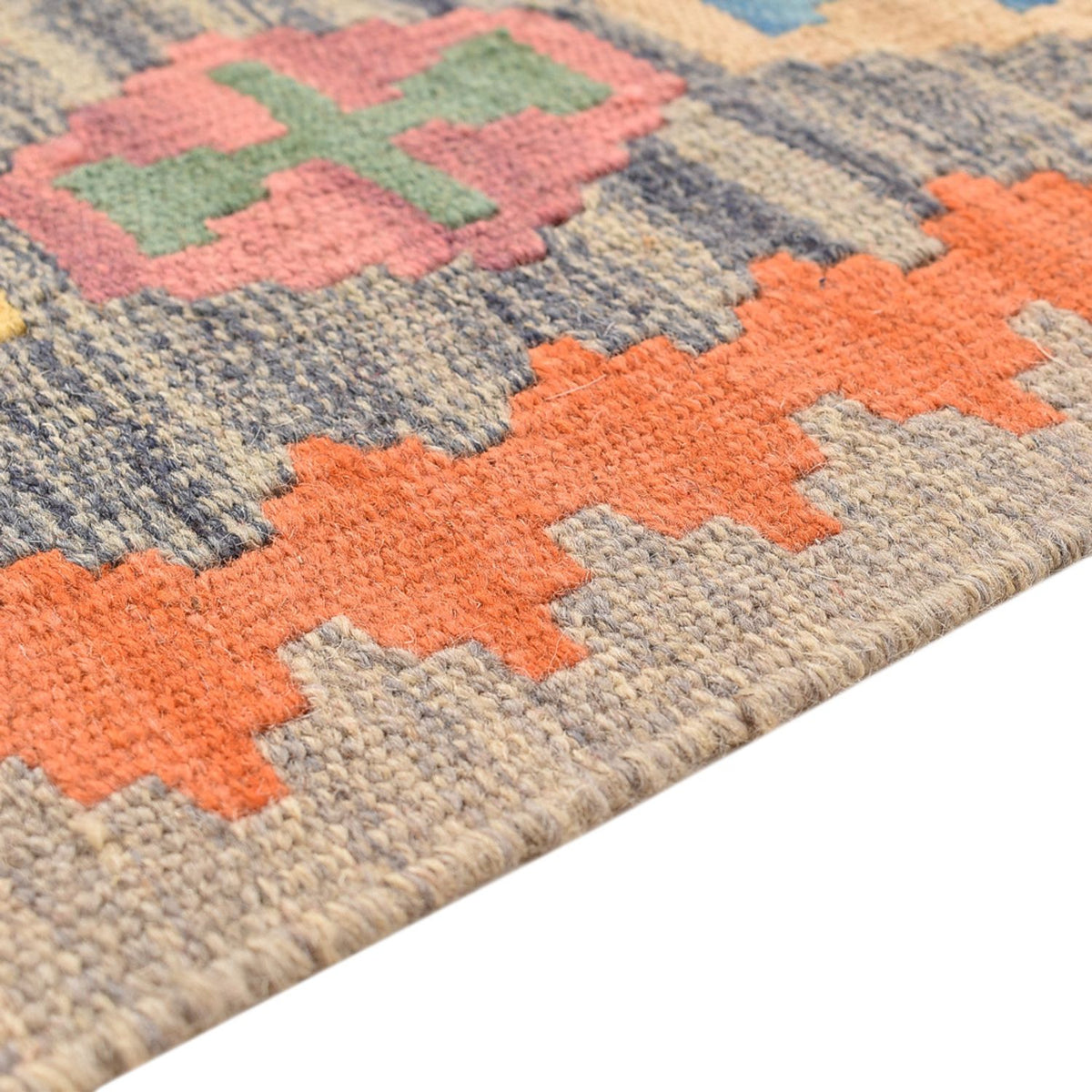 Tapis de couloir Tapis Kelim - Oriental - 237 x 84 cm - multicolore