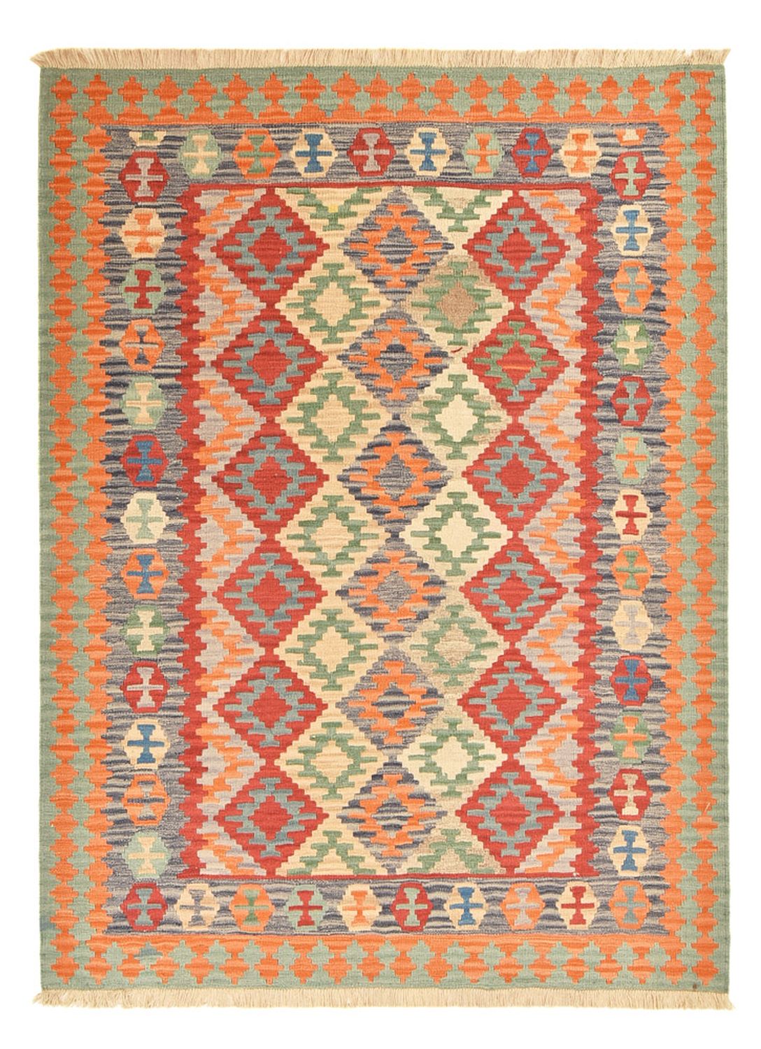 Tapis Kelim - Oriental - 229 x 175 cm - multicolore