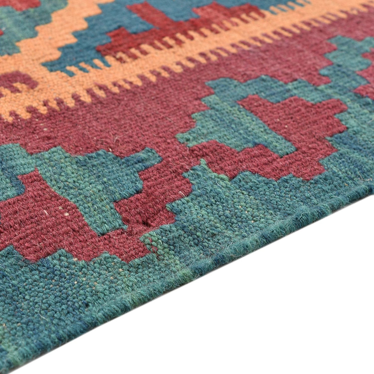 Tapis Kelim - Oriental - 195 x 156 cm - multicolore