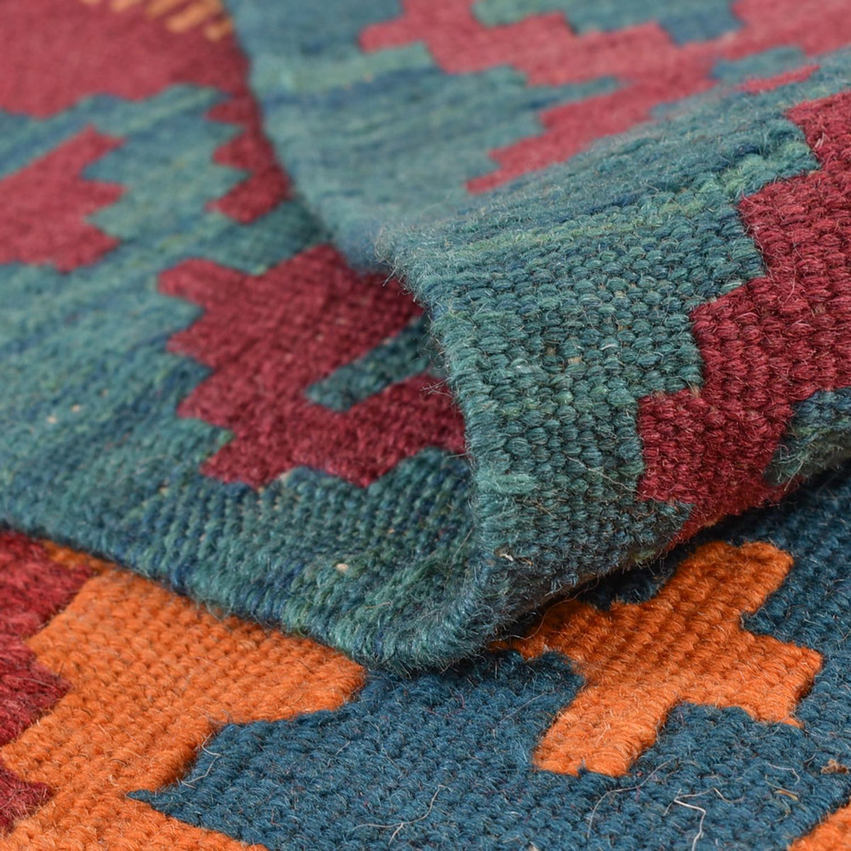 Tapis Kelim - Oriental - 195 x 156 cm - multicolore