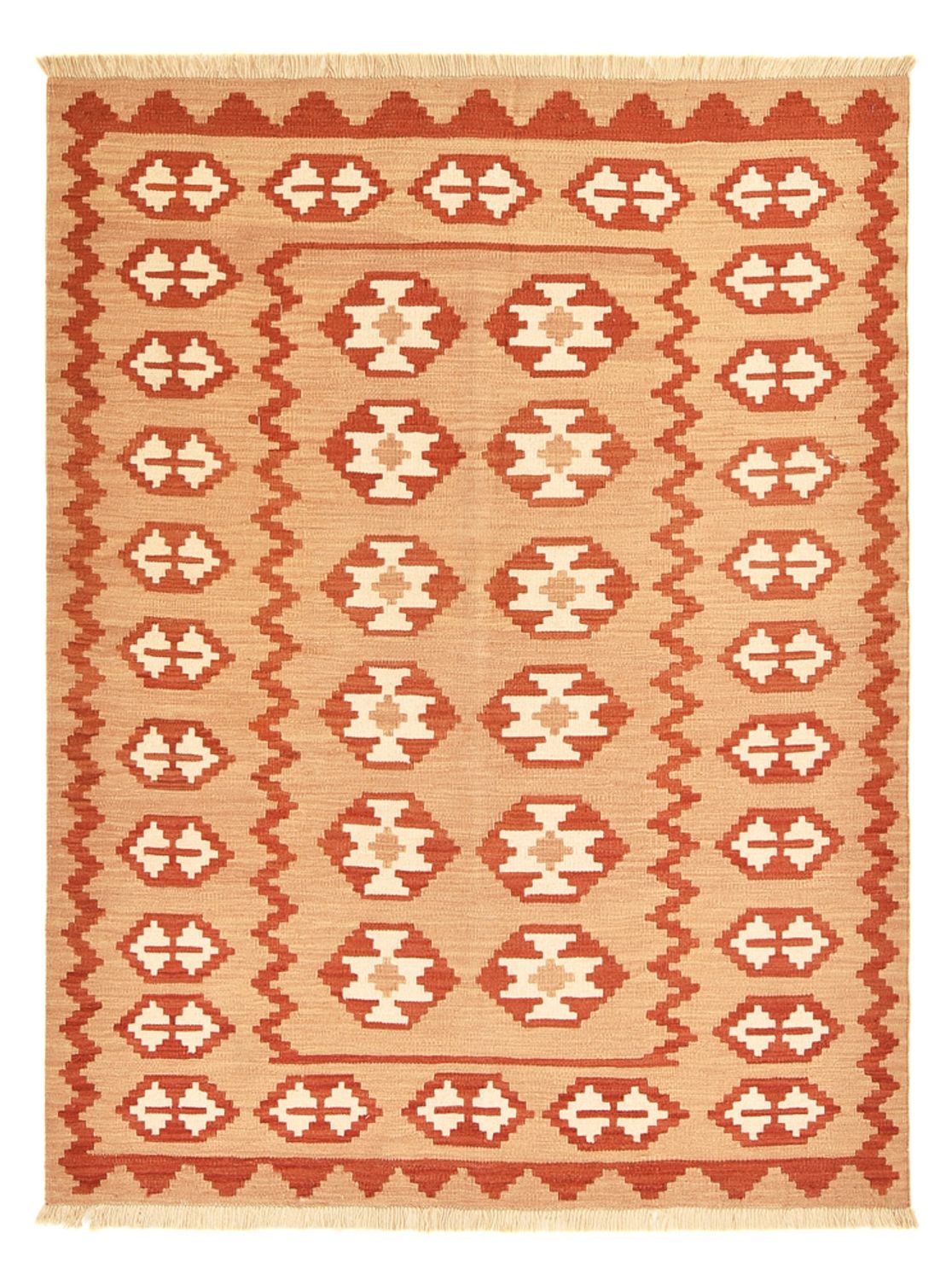 Tapis Kelim - Oriental - 197 x 151 cm - multicolore