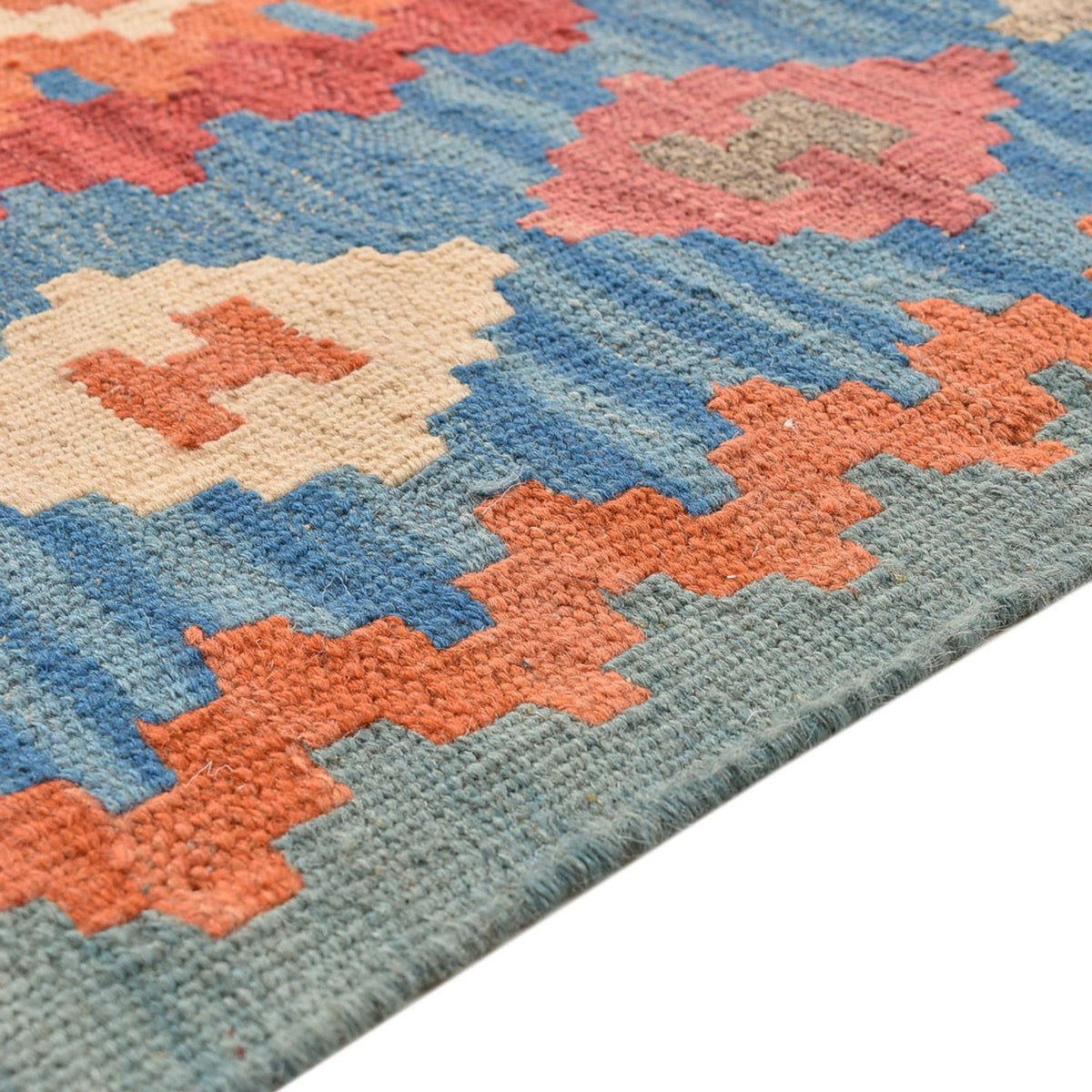 Tapis Kelim - Oriental - 203 x 157 cm - multicolore