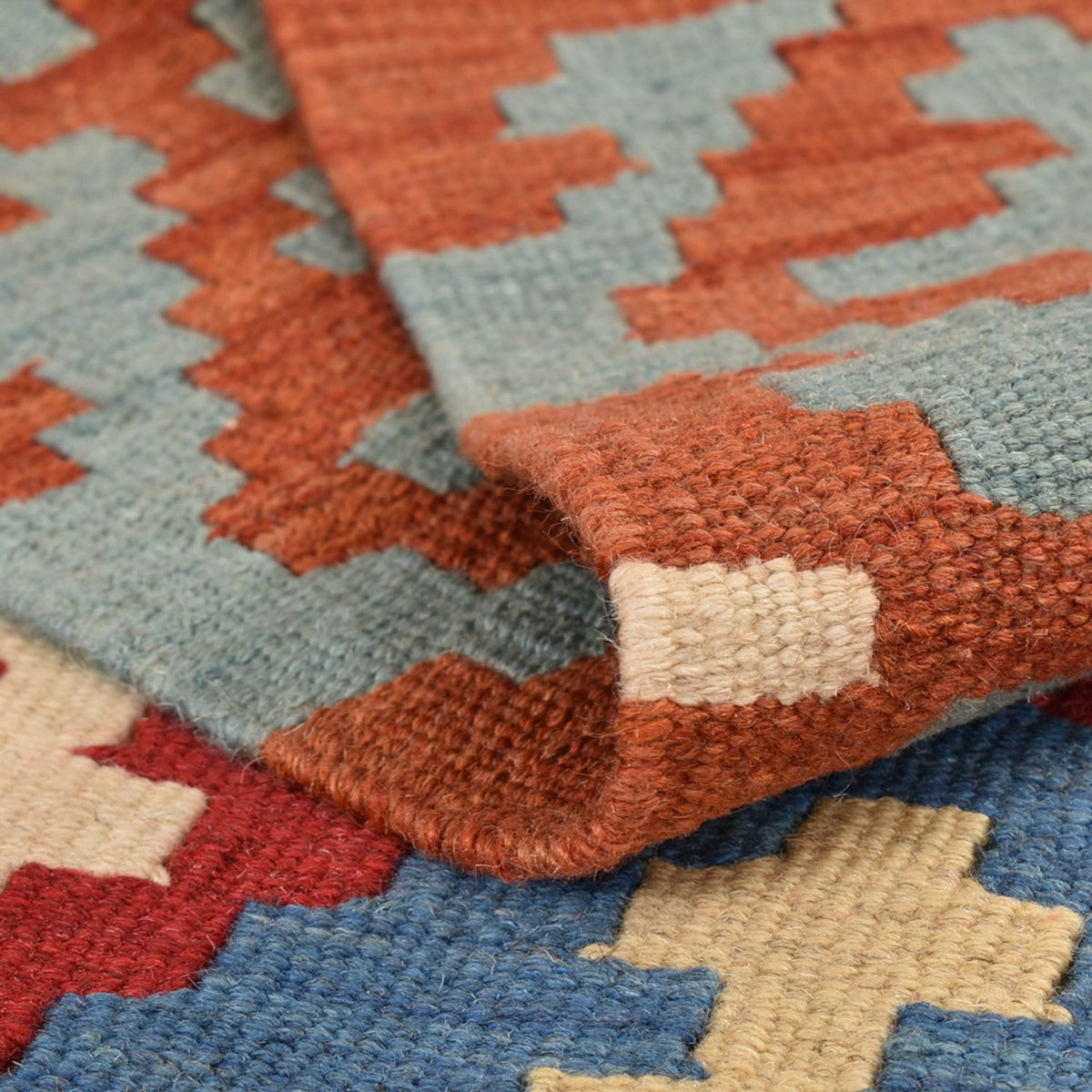 Tapis Kelim - Oriental - 196 x 153 cm - multicolore