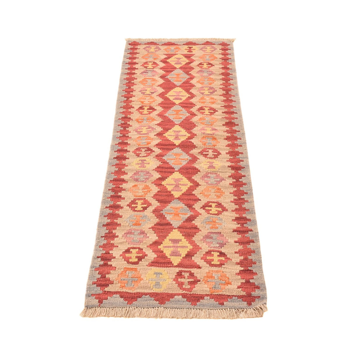 Tapis de couloir Tapis Kelim - Oriental - 192 x 56 cm - multicolore
