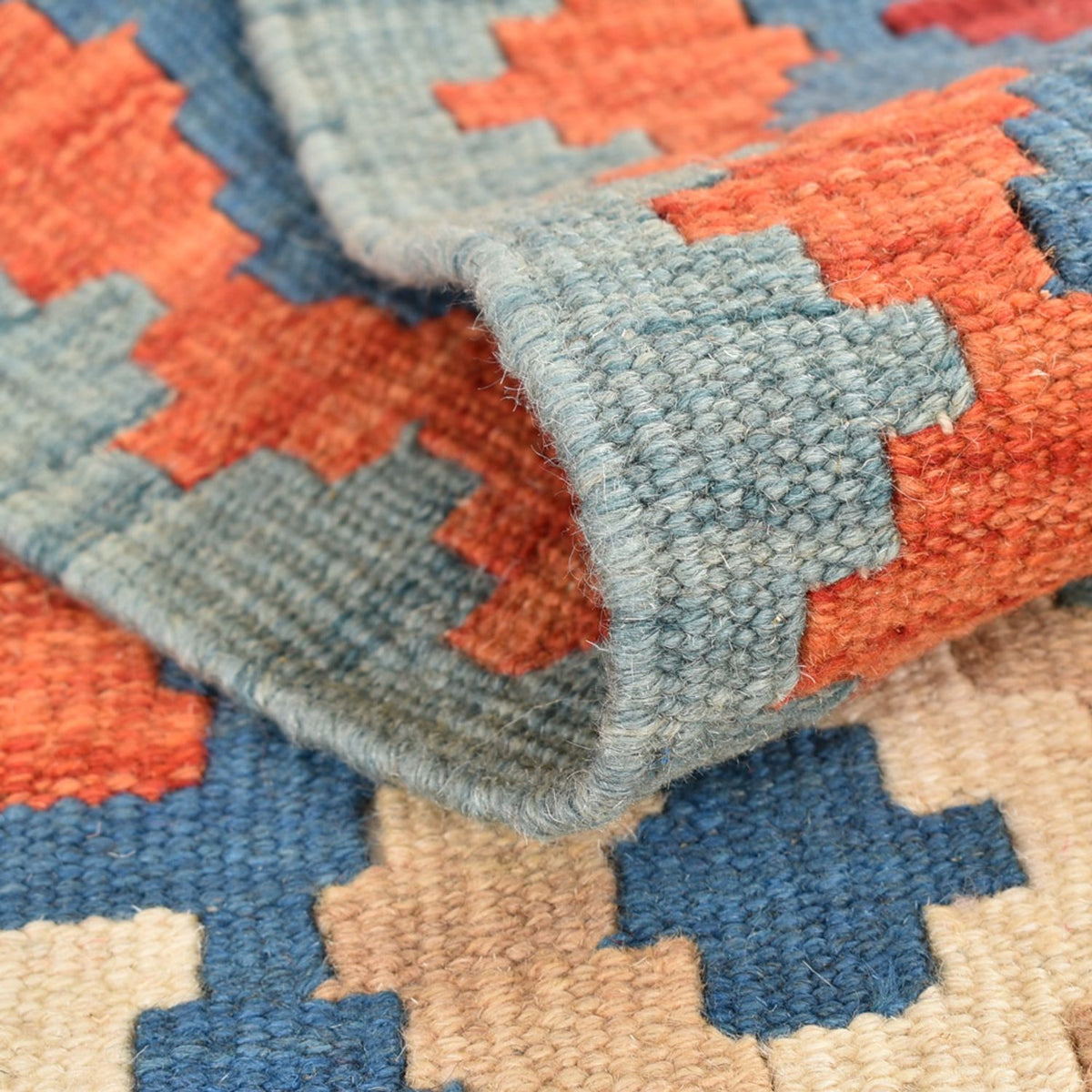 Tapis de couloir Tapis Kelim - Oriental - 210 x 67 cm - multicolore