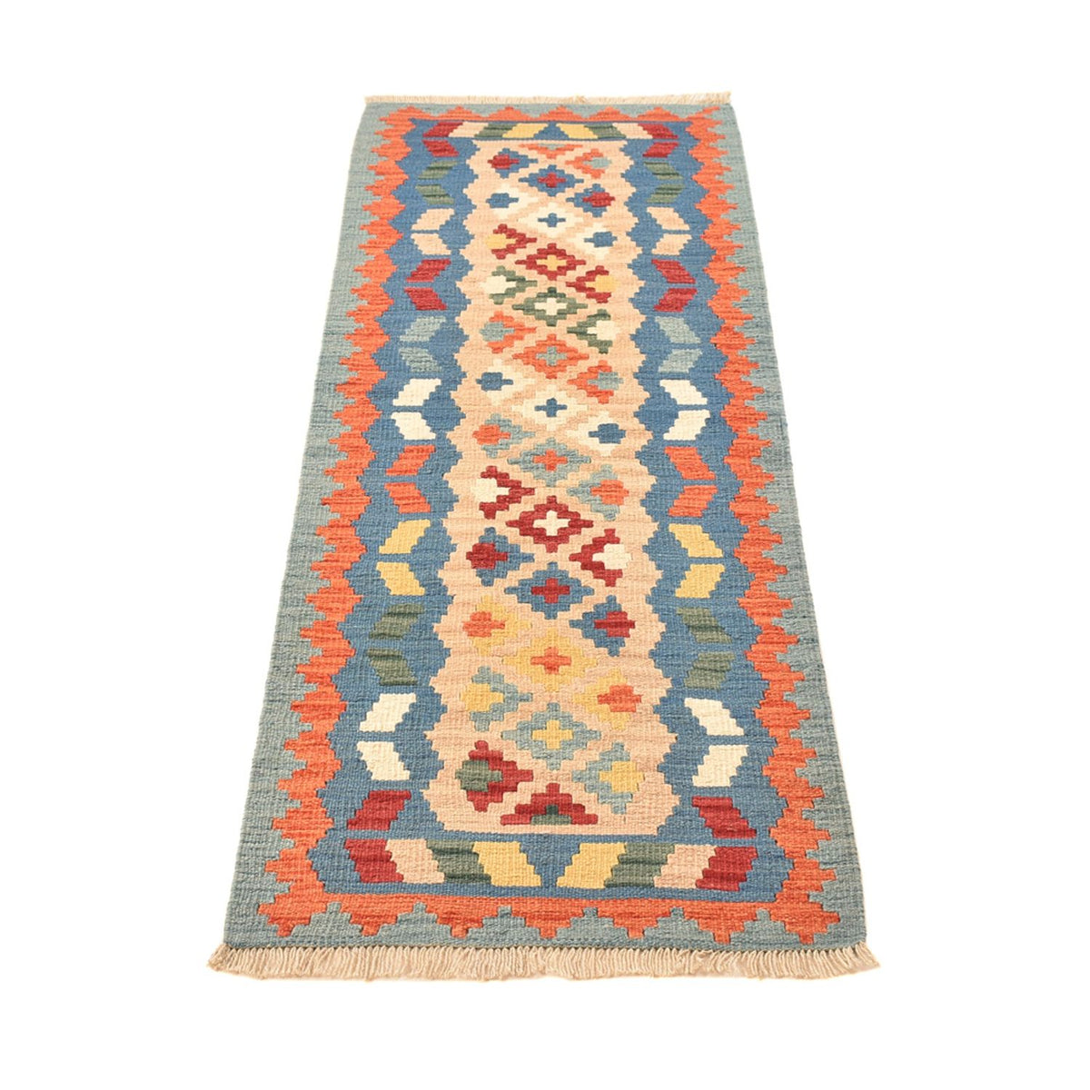 Tapis de couloir Tapis Kelim - Oriental - 210 x 67 cm - multicolore