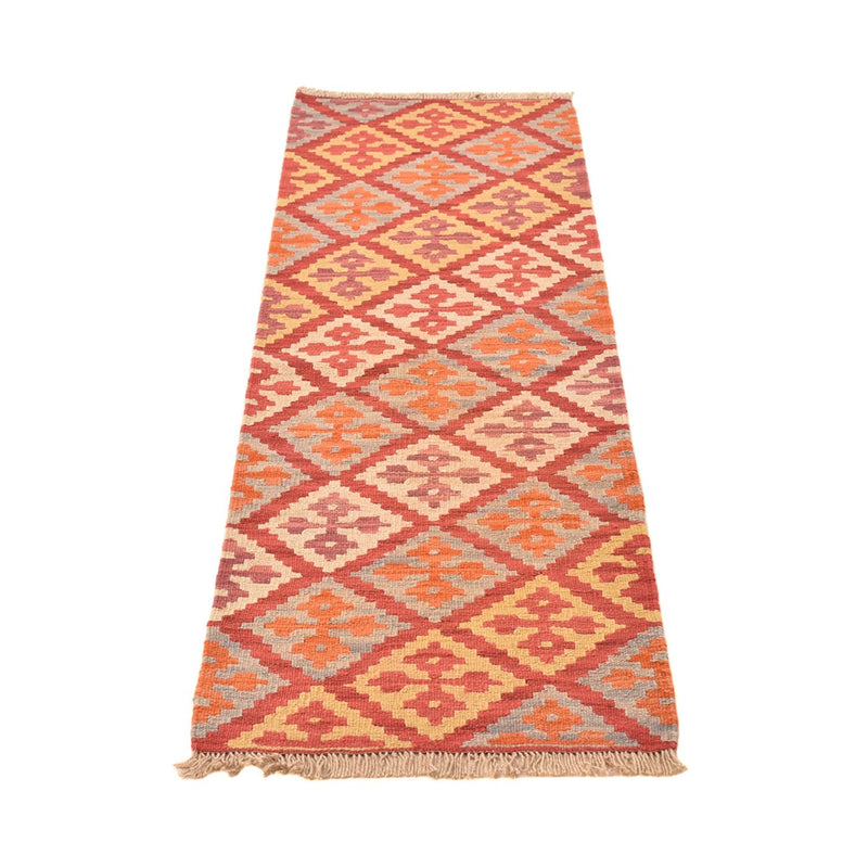Tapis de couloir Tapis Kelim - Oriental - 201 x 58 cm - multicolore