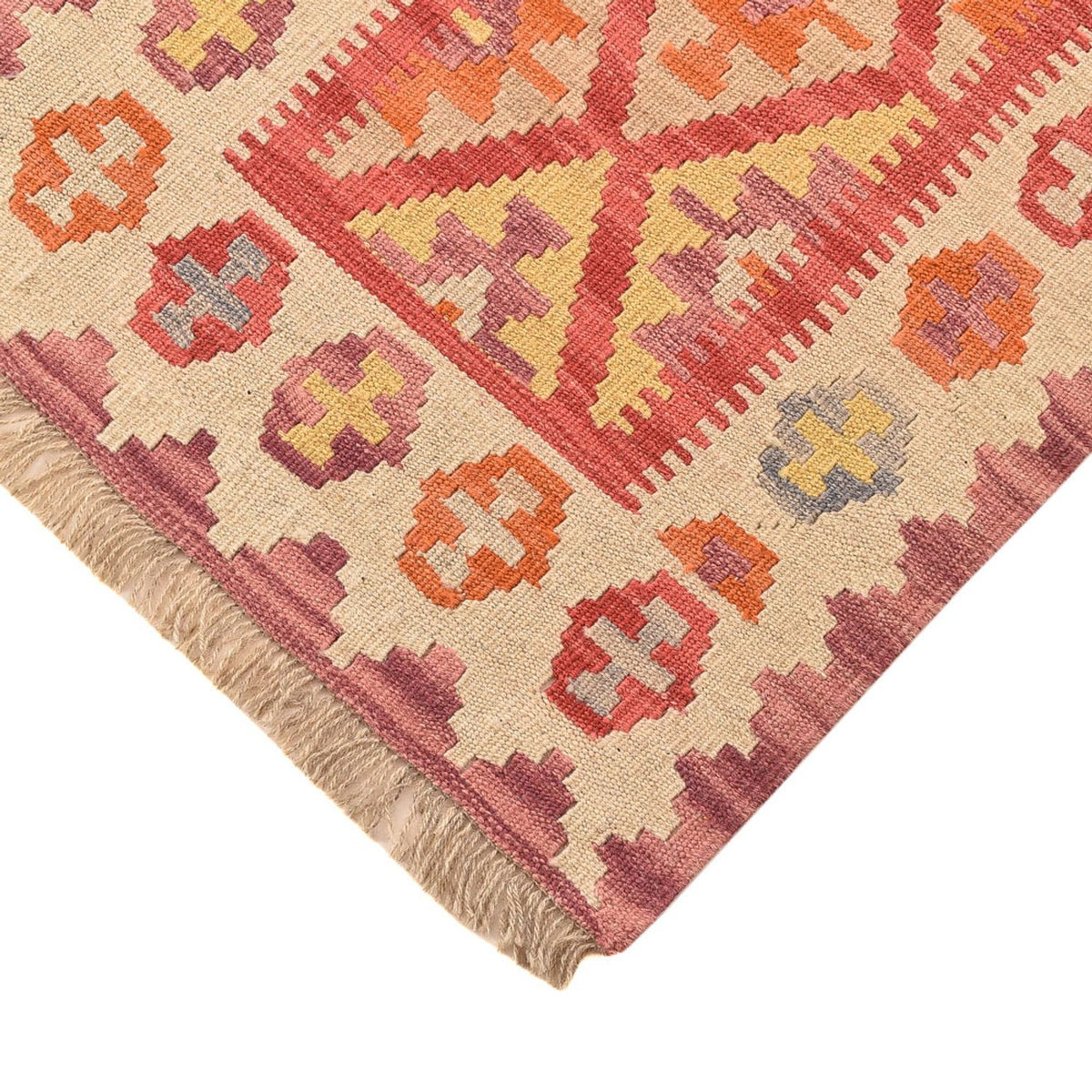 Tapis de couloir Tapis Kelim - Oriental - 201 x 60 cm - multicolore