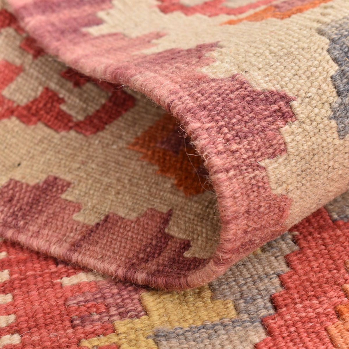 Tapis de couloir Tapis Kelim - Oriental - 201 x 60 cm - multicolore