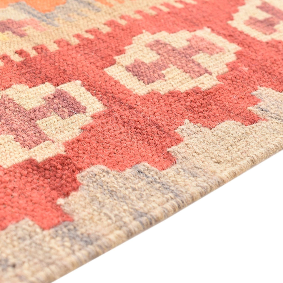 Tapis de couloir Tapis Kelim - Oriental - 198 x 63 cm - multicolore