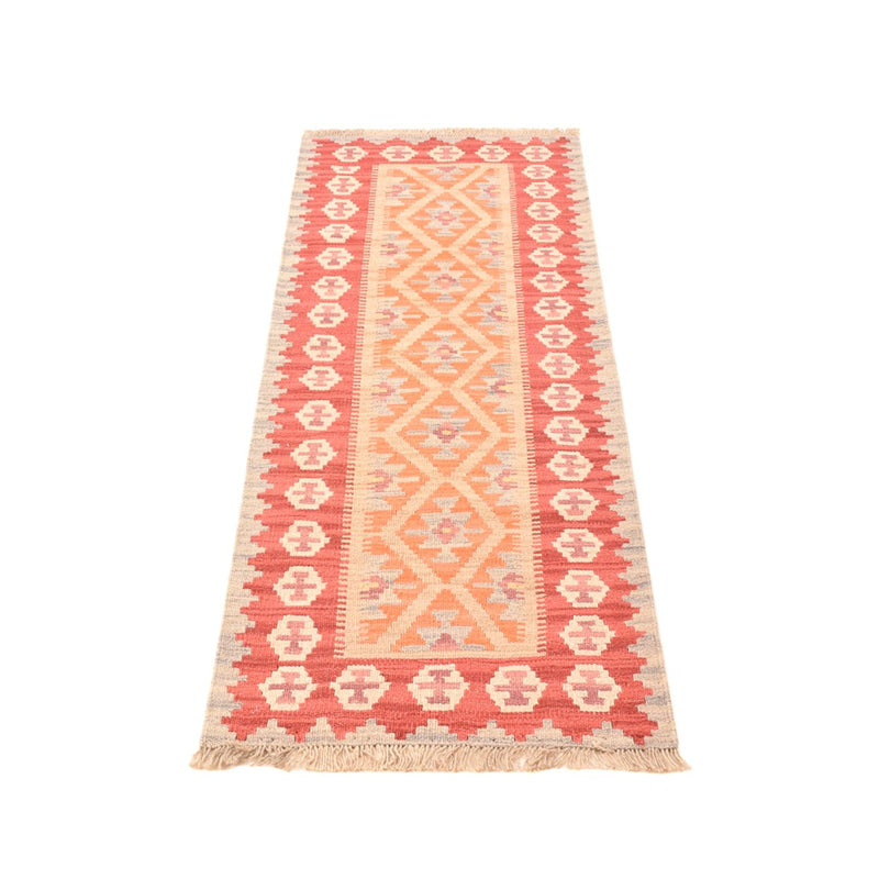 Tapis de couloir Tapis Kelim - Oriental - 198 x 63 cm - multicolore