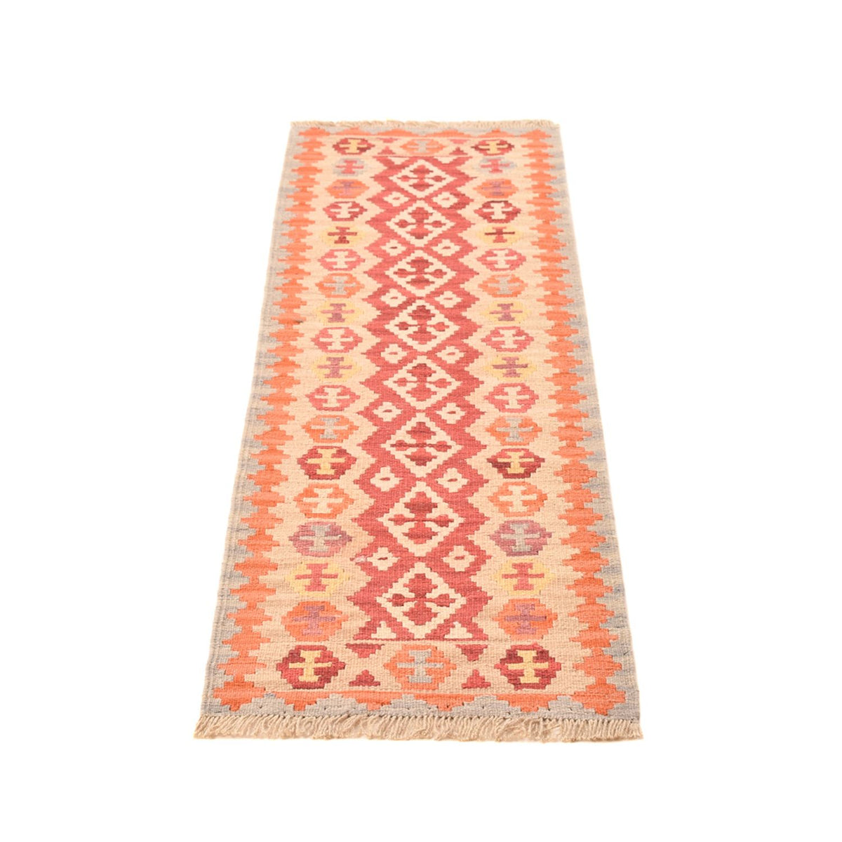Tapis de couloir Tapis Kelim - Oriental - 199 x 55 cm - multicolore