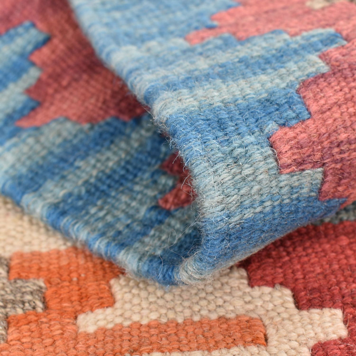 Tapis de couloir Tapis Kelim - Oriental - 196 x 56 cm - multicolore