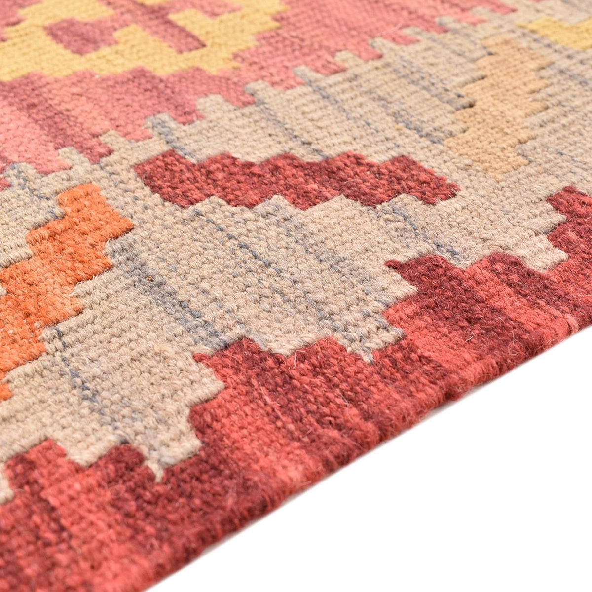 Tapis de couloir Tapis Kelim - Oriental - 204 x 61 cm - multicolore