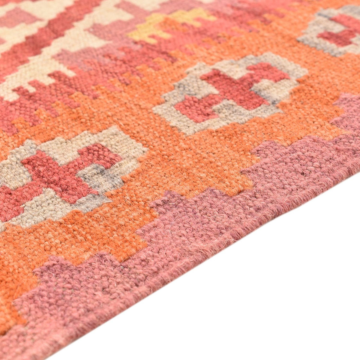 Tapis de couloir Tapis Kelim - Oriental - 201 x 61 cm - multicolore