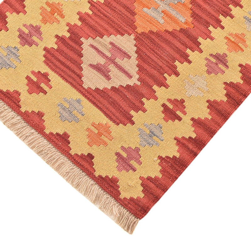 Tapis de couloir Tapis Kelim - Oriental - 197 x 60 cm - multicolore