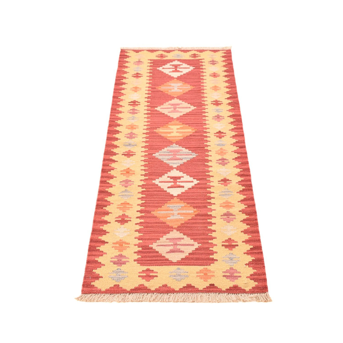 Tapis de couloir Tapis Kelim - Oriental - 197 x 60 cm - multicolore