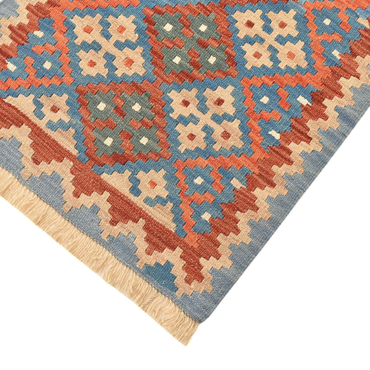 Tapis de couloir Tapis Kelim - Oriental - 193 x 64 cm - multicolore