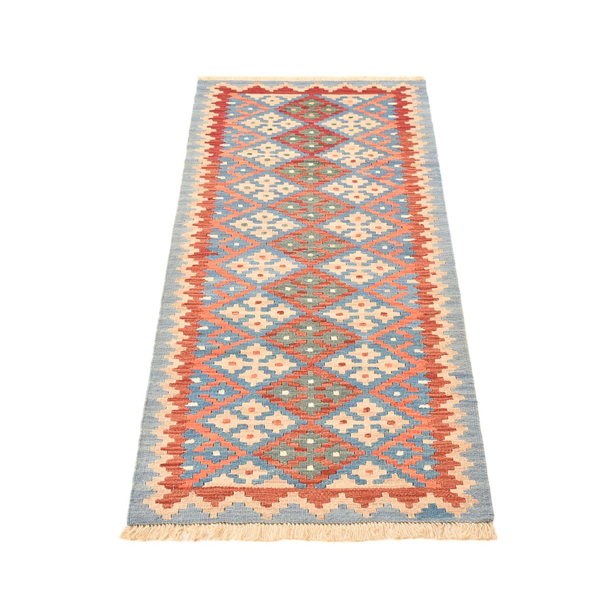 Tapis de couloir Tapis Kelim - Oriental - 193 x 64 cm - multicolore