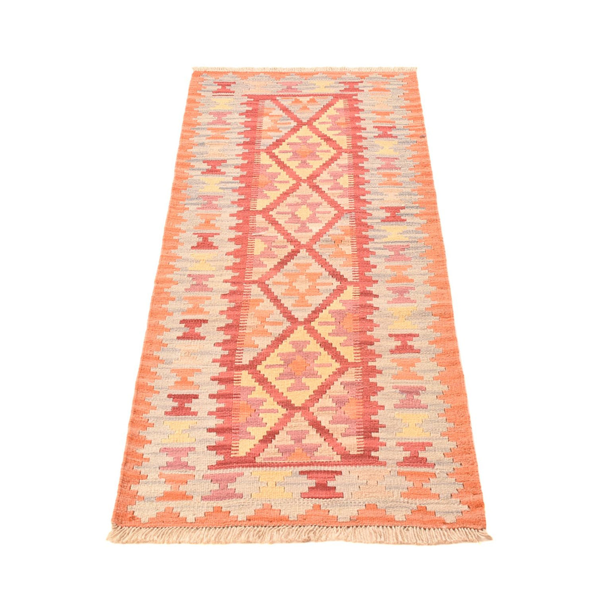 Tapis de couloir Tapis Kelim - Oriental - 194 x 65 cm - multicolore