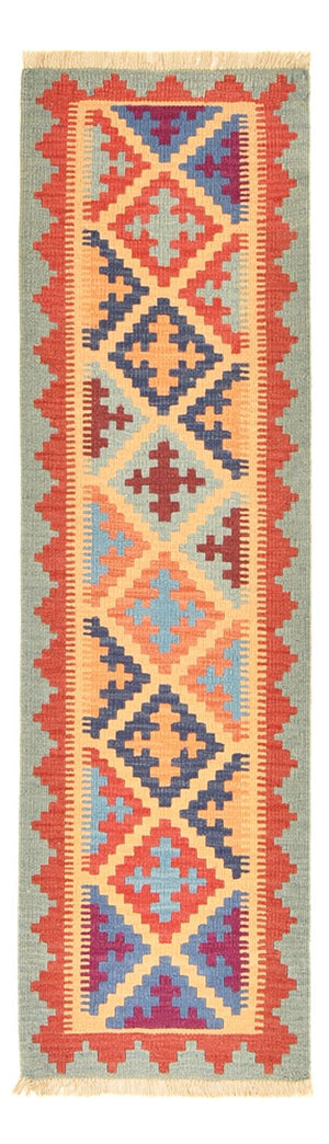 Tapis de couloir Tapis Kelim - Oriental - 196 x 58 cm - multicolore