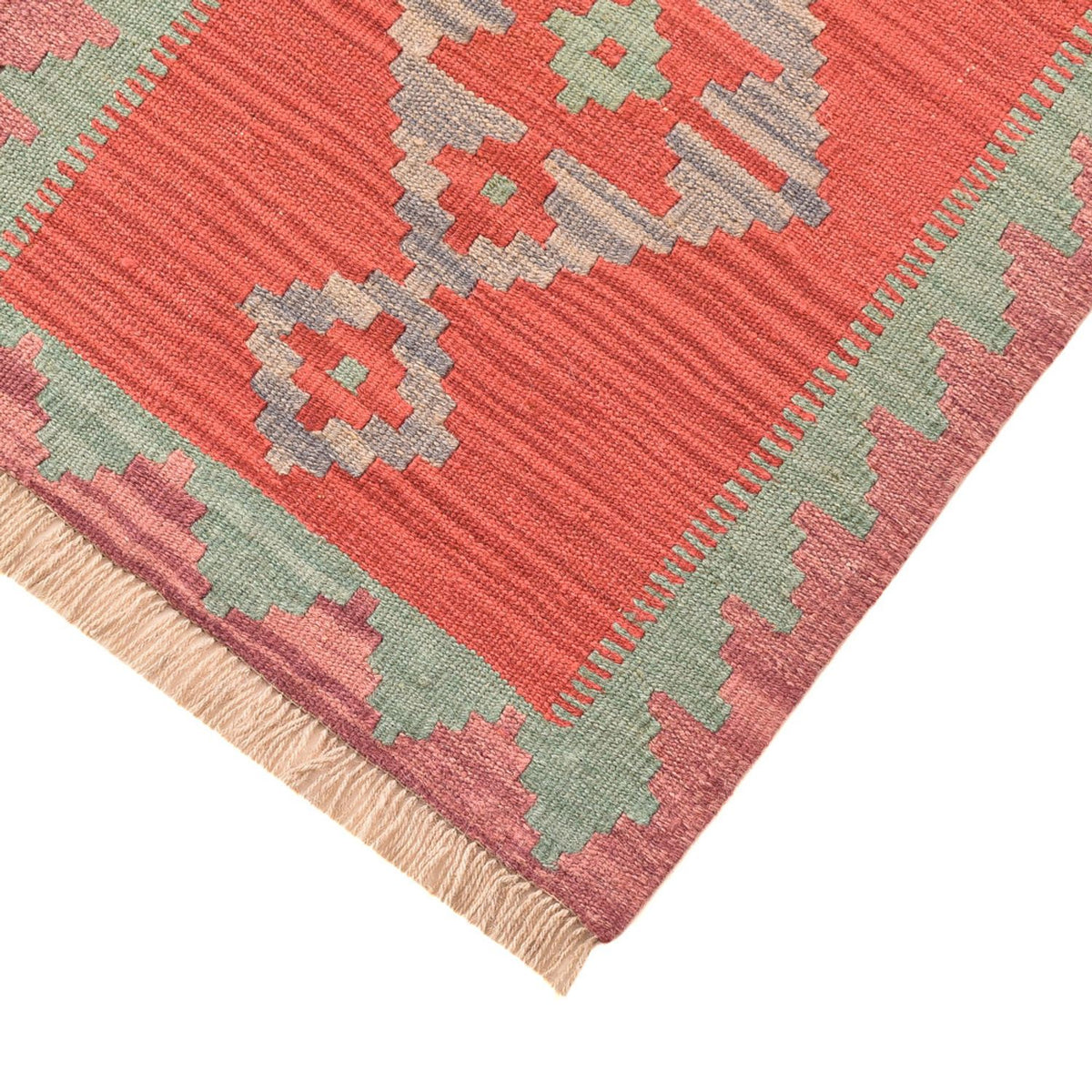 Tapis de couloir Tapis Kelim - Oriental - 193 x 58 cm - multicolore