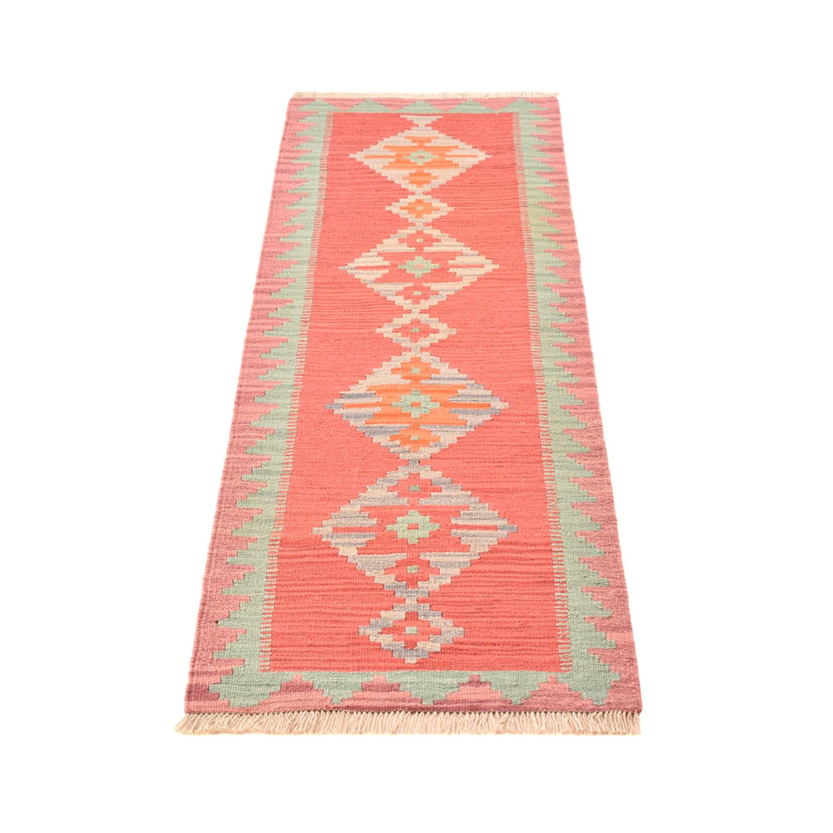 Tapis de couloir Tapis Kelim - Oriental - 193 x 58 cm - multicolore