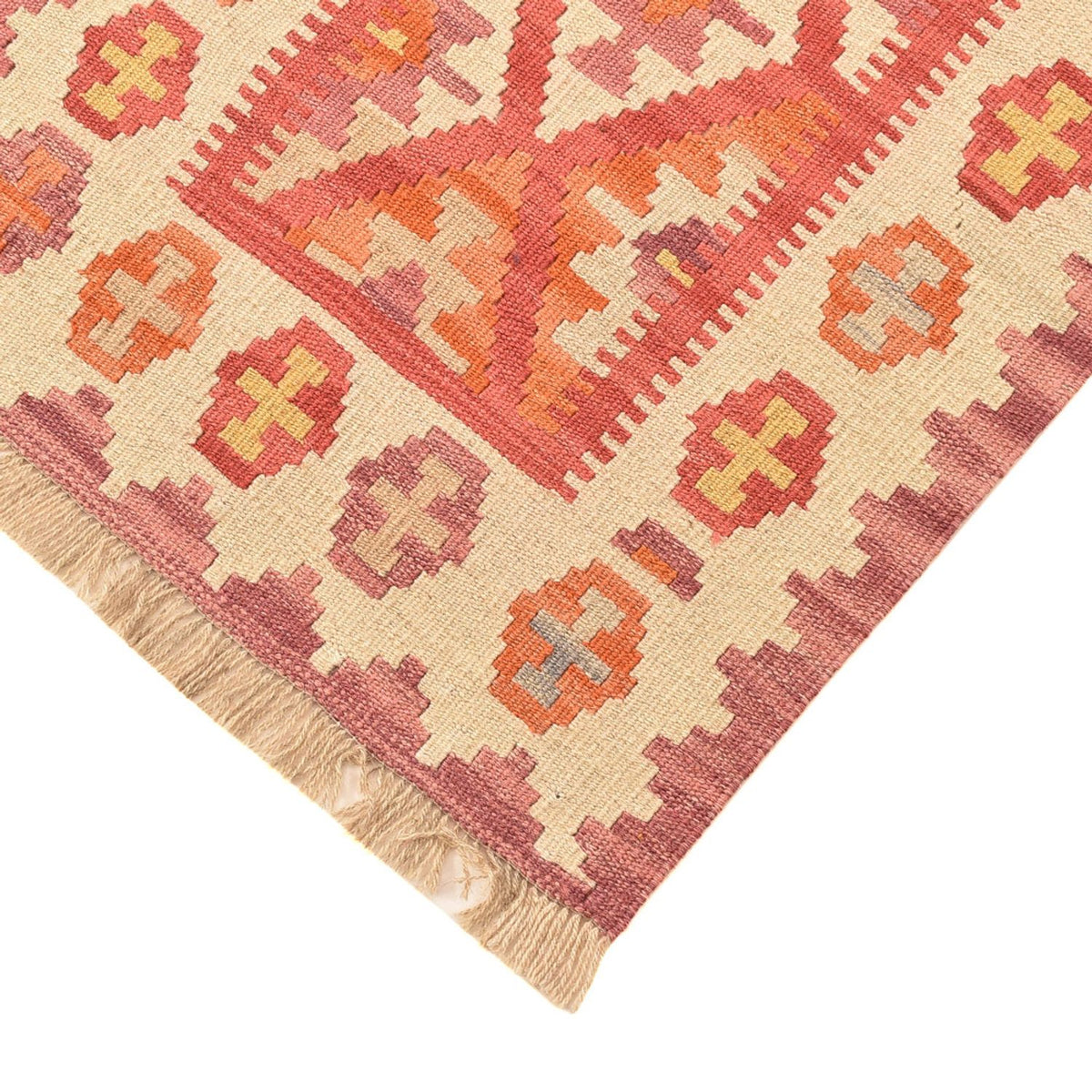 Tapis de couloir Tapis Kelim - Oriental - 201 x 60 cm - multicolore