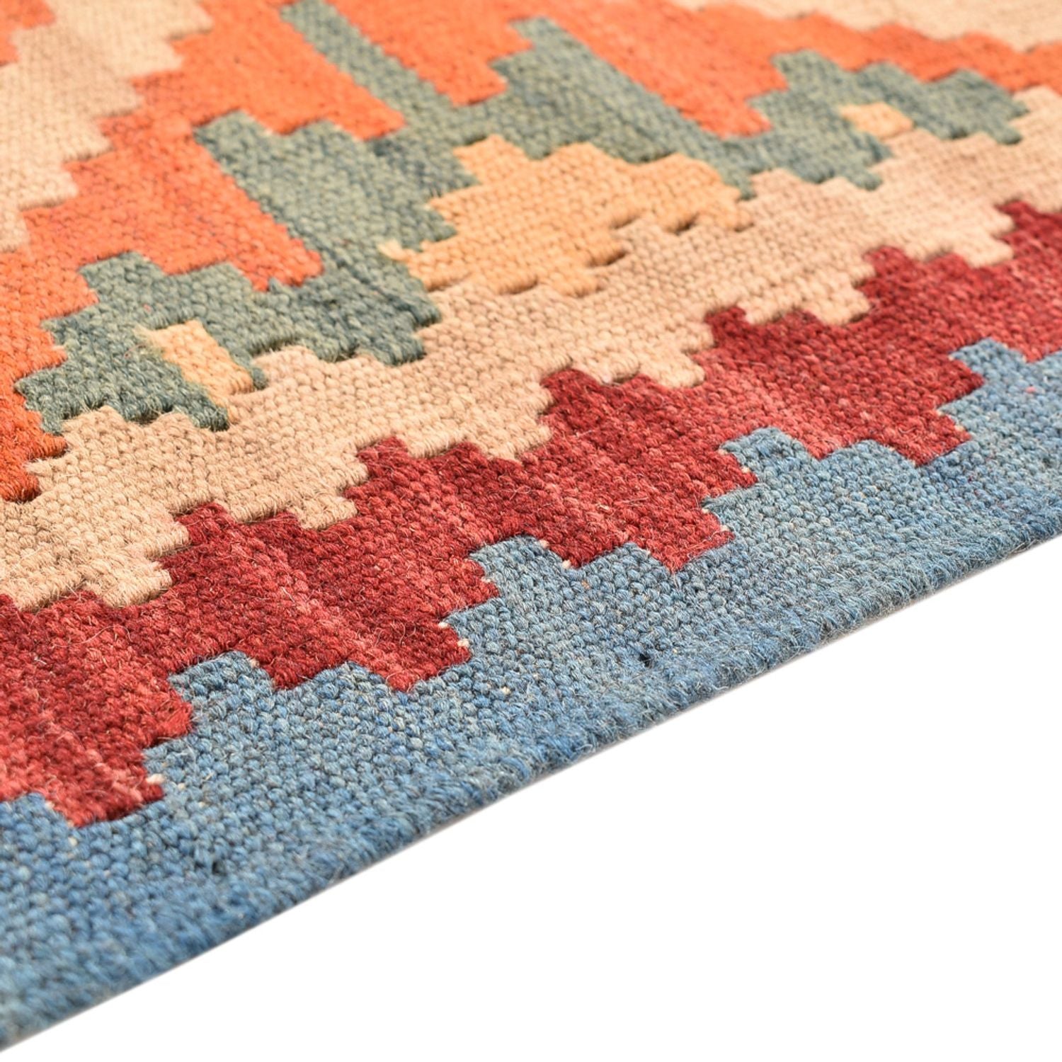 Tapis de couloir Tapis Kelim - Oriental - 200 x 63 cm - multicolore