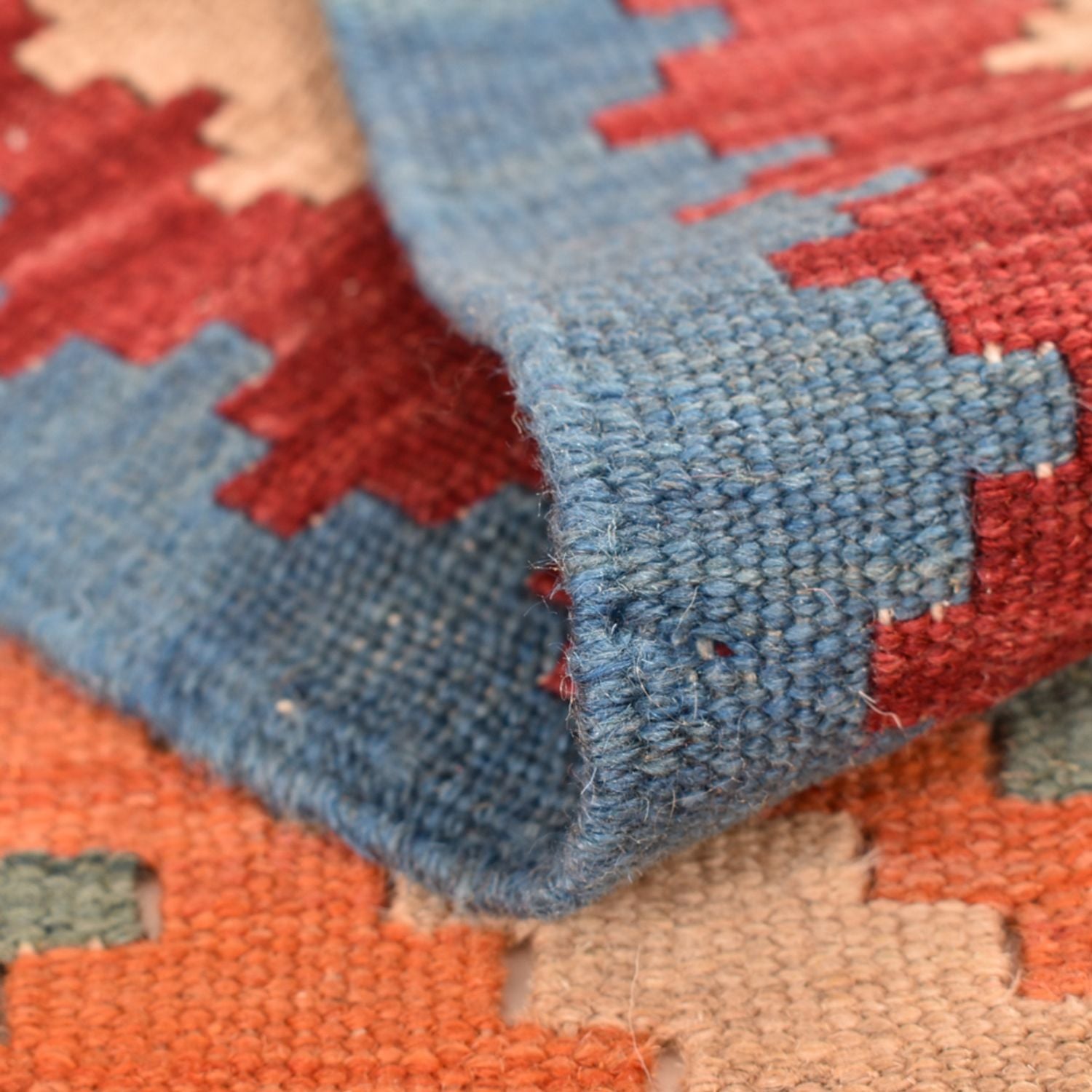 Tapis de couloir Tapis Kelim - Oriental - 200 x 63 cm - multicolore