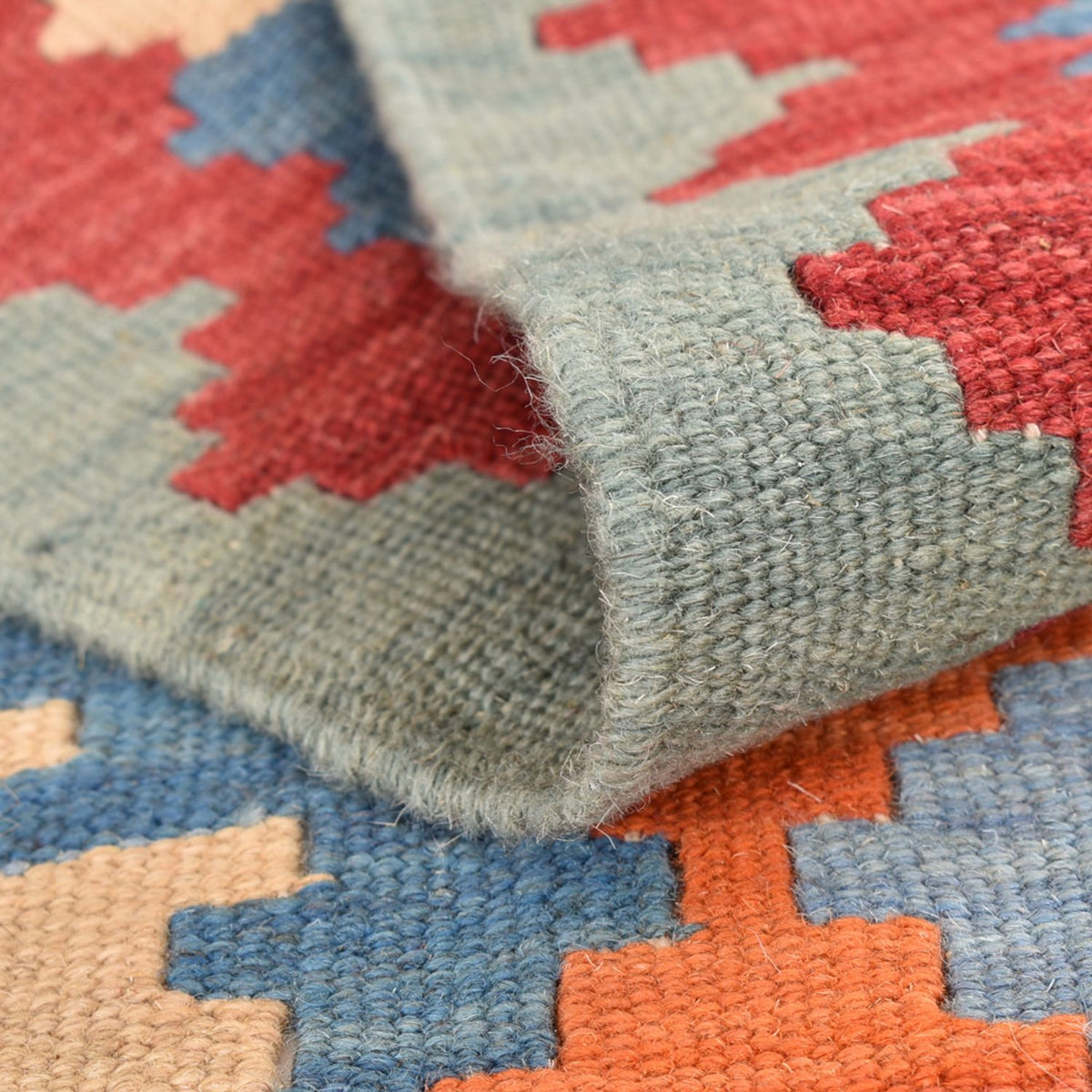 Tapis de couloir Tapis Kelim - Oriental - 194 x 66 cm - multicolore