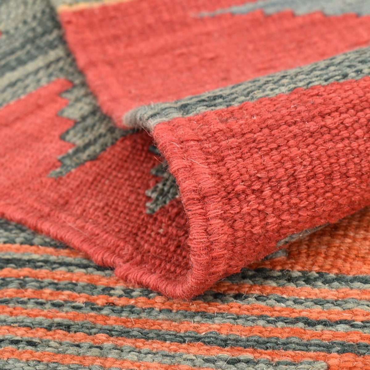 Tapis Kelim - Tendance - 141 x 101 cm - multicolore