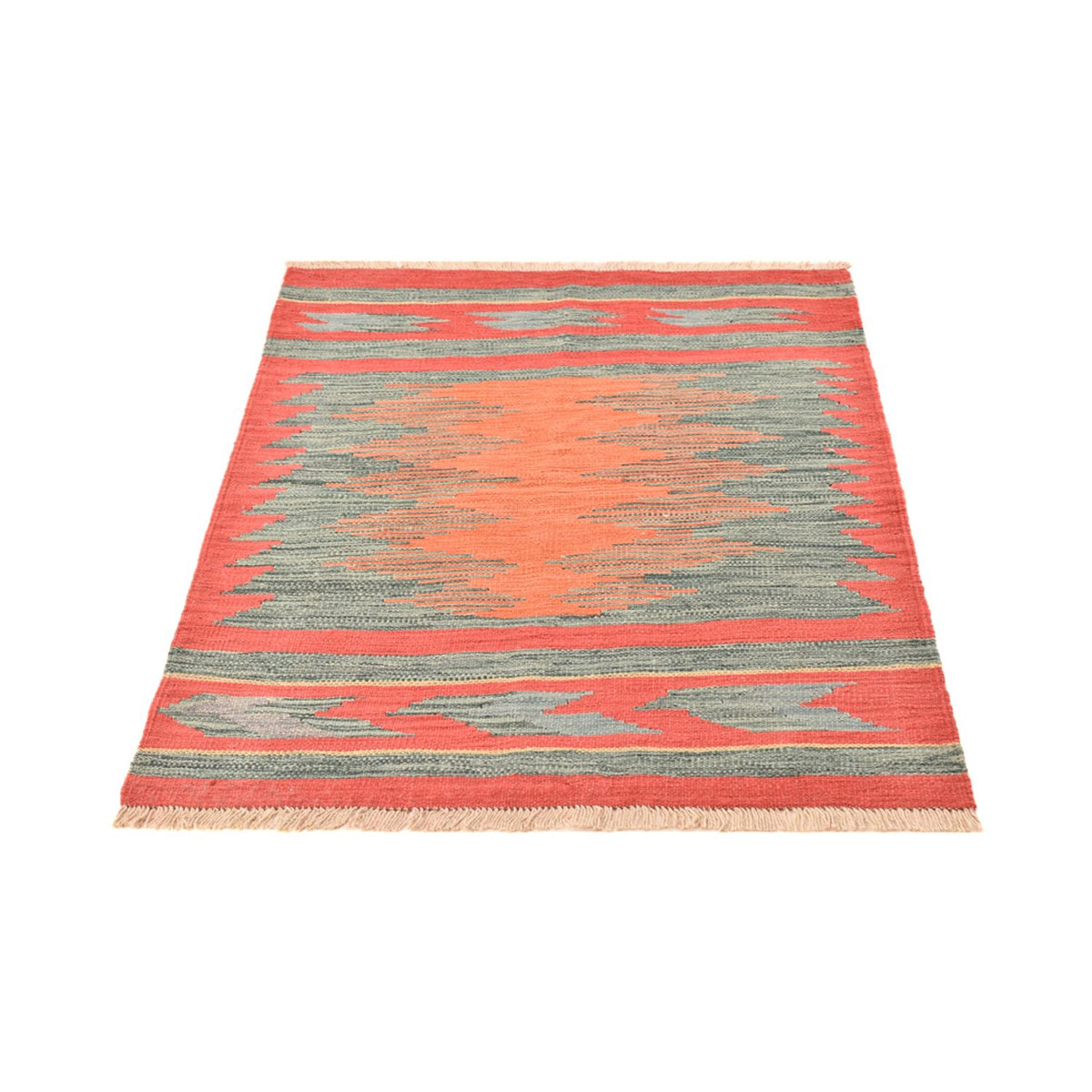 Tapis Kelim - Tendance - 141 x 101 cm - multicolore