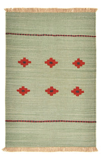 Tapis Kelim - Tendance - 119 x 80 cm - multicolore