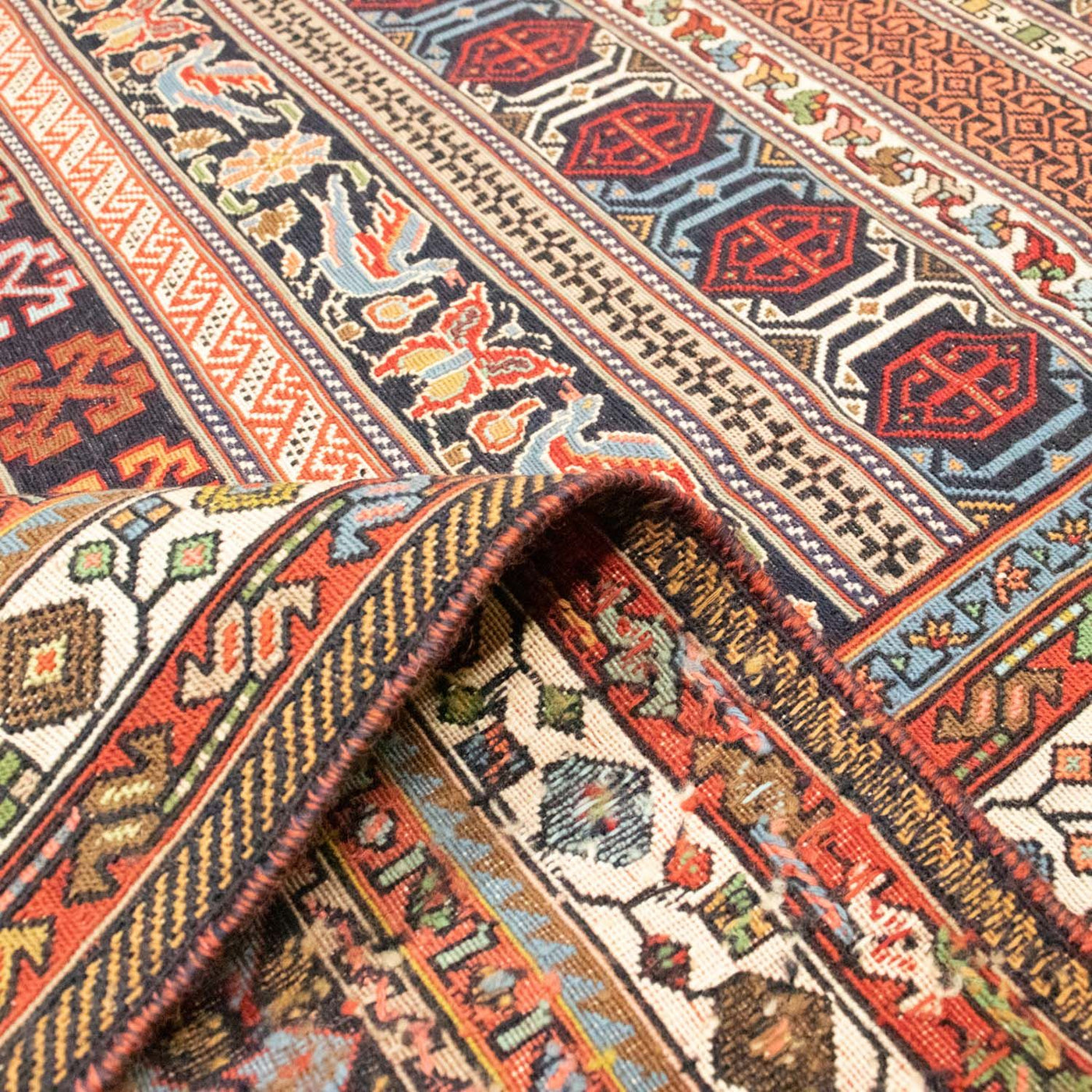 Afshar Sirjan Tapis 296x202cm - Tapis persan