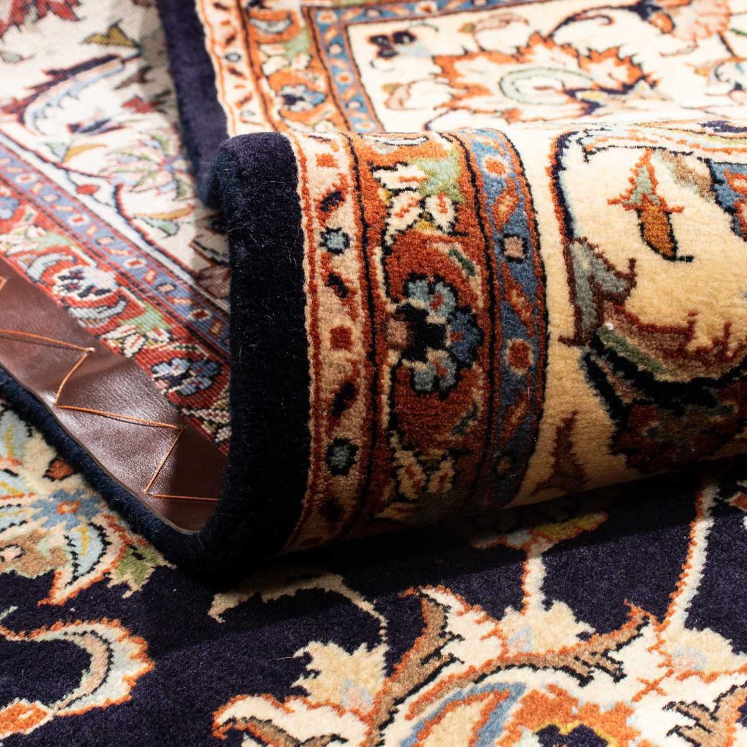 Tapis persan - Classique - 300 x 196 cm - bleu foncé